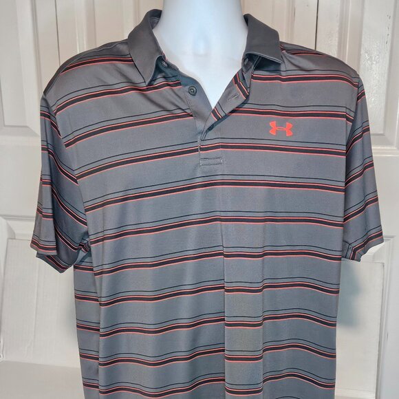 Under Armour Other - Under Armour, Short Sleeve Polo, Grey, Large